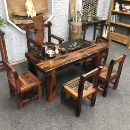 岳阳老船木茶几实木茶桌沙发茶几户外茶桌茶台茶艺桌